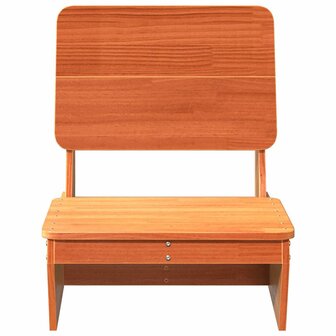 Tuinstoelen 2 st 60x64x70,5 cm massief grenenhout wasbruin