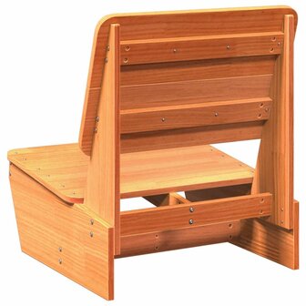 Tuinstoelen 2 st 60x64x70,5 cm massief grenenhout wasbruin