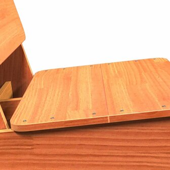 Tuinstoelen 2 st 60x64x70,5 cm massief grenenhout wasbruin