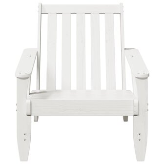 Tuinstoel Adirondack 75x77x77 cm massief grenenhout wit