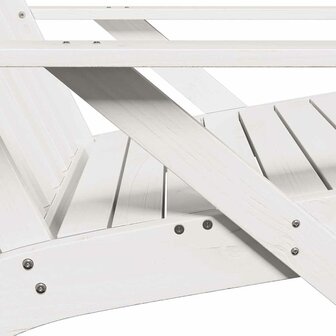 Tuinstoel Adirondack 75x77x77 cm massief grenenhout wit