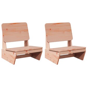 Tuinstoelen 2 st 60x64x70,5 cm massief douglashout