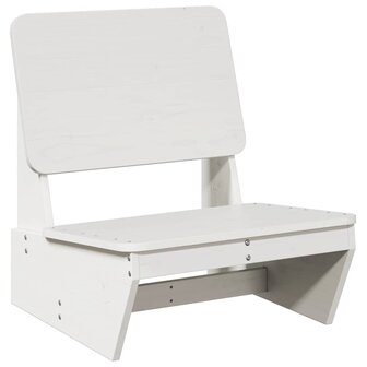 Tuinstoel 60x64x70,5 cm massief grenenhout wit