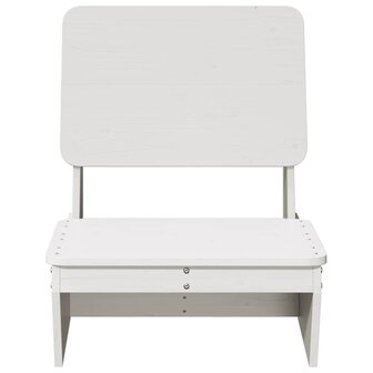 Tuinstoel 60x64x70,5 cm massief grenenhout wit