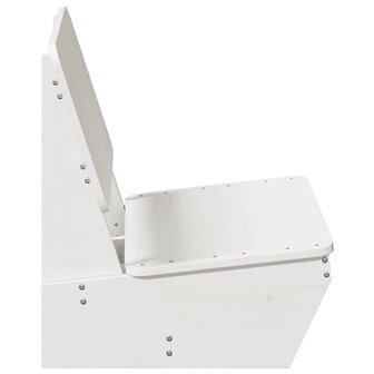 Tuinstoel 60x64x70,5 cm massief grenenhout wit