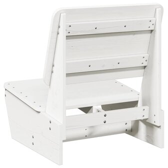 Tuinstoel 60x64x70,5 cm massief grenenhout wit