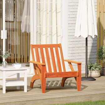 Tuinstoel Adirondack 75x77x77 cm massief grenenhout wasbruin