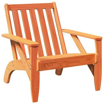 Tuinstoel Adirondack 75x77x77 cm massief grenenhout wasbruin