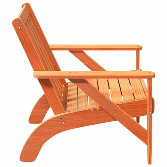 Tuinstoel Adirondack 75x77x77 cm massief grenenhout wasbruin