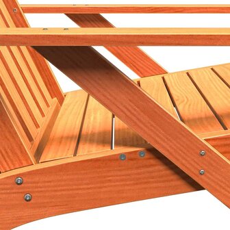 Tuinstoel Adirondack 75x77x77 cm massief grenenhout wasbruin