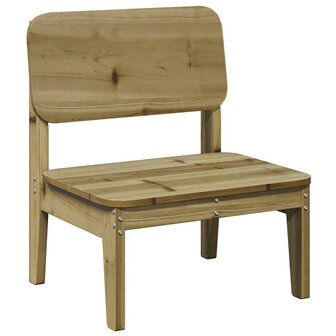 Tuinstoelen 2 st 60x52,5x72 cm ge&iuml;mpregneerd hout