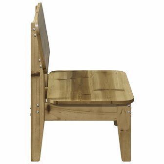 Tuinstoelen 2 st 60x52,5x72 cm ge&iuml;mpregneerd hout