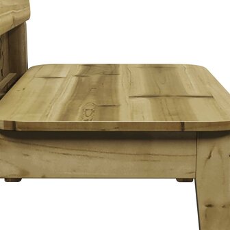Tuinstoelen 2 st 60x52,5x72 cm ge&iuml;mpregneerd hout