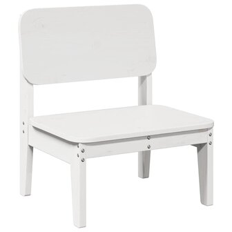 Tuinstoel 60x52,5x72 cm massief grenenhout wit