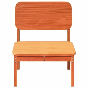 Tuinstoelen 2 st 60x52,5x72 cm massief grenenhout wasbruin