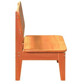 Tuinstoelen 2 st 60x52,5x72 cm massief grenenhout wasbruin