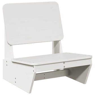 Tuinstoelen 2 st 60x64x70,5 cm massief grenenhout wit