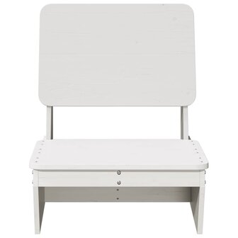 Tuinstoelen 2 st 60x64x70,5 cm massief grenenhout wit