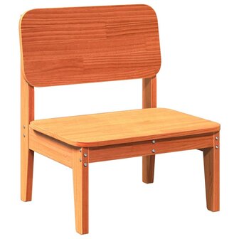Tuinstoel 60x52,5x72 cm massief grenenhout wasbruin