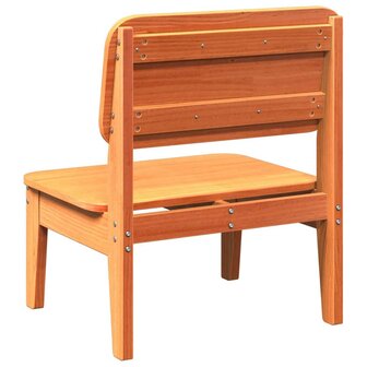 Tuinstoel 60x52,5x72 cm massief grenenhout wasbruin