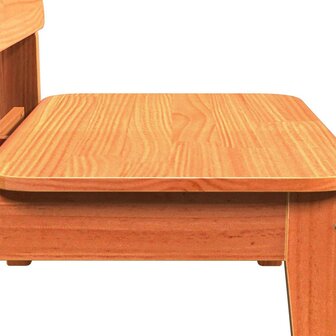 Tuinstoel 60x52,5x72 cm massief grenenhout wasbruin