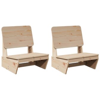Tuinstoelen 2 st 60x64x70,5 cm massief grenenhout