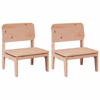 Tuinstoelen 2 st 60x52,5x72 cm massief douglashout