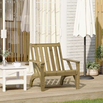 Tuinstoel Adirondack 75x77x77 cm ge&iuml;mpregneerd hout