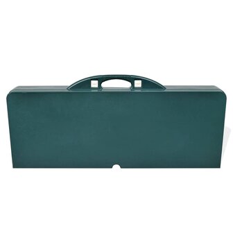 Campingset inklapbaar lichtgewicht 120x60 cm aluminium groen