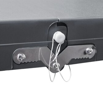 Campingset inklapbaar lichtgewicht 120x60 cm aluminium grijs