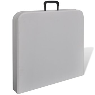 Klaptafel voor buiten 122 cm HDPE wit