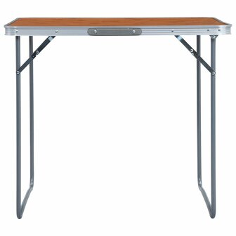 Campingtafel inklapbaar met metalen frame 80x60 cm