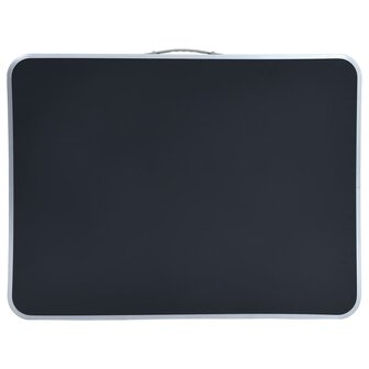 Campingtafel inklapbaar met metalen frame 80x60 cm grijs