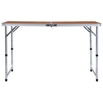 Campingtafel inklapbaar 120x60 cm aluminium