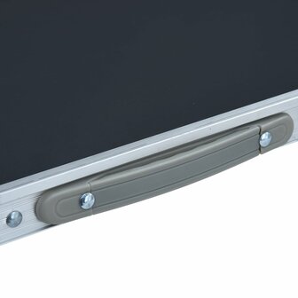 Campingtafel inklapbaar 60x45 cm aluminium grijs