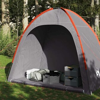 Opbergtent waterdicht grijs en oranje
