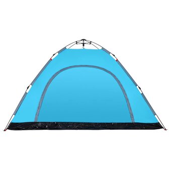 Tent 5-persoons snelontgrendeling blauw