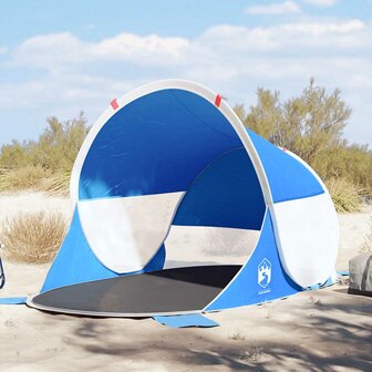 Strandtent pop-up waterdicht azuurblauw