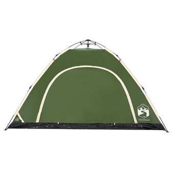 Tent 5-persoons snelontgrendeling groen