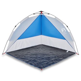 Strandtent waterdicht snelontgrendeling azuurblauw