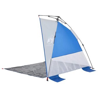 Strandtent waterdicht snelontgrendeling azuurblauw