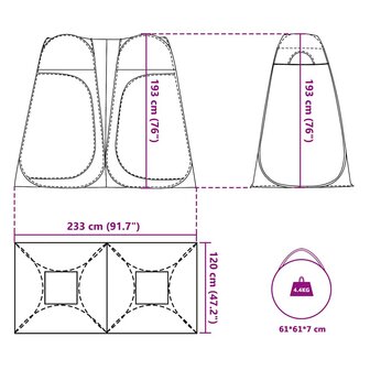 Privacytent pop-up waterdicht groen