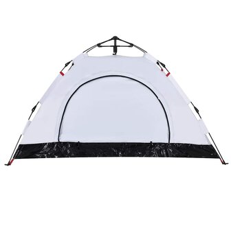 Tent 2-persoons snelontgrendeling verduisterende stof wit