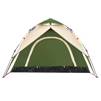 Koepeltent 3-persoons snelontgrendeling groen