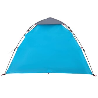 Koepeltent 3-persoons snelontgrendeling blauw