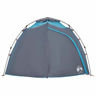 Koepeltent 4-persoons snelontgrendeling blauw