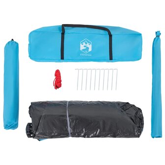 Koepeltent 4-persoons snelontgrendeling blauw