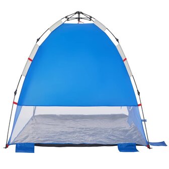 Strandtent 2-persoons waterdicht snelontgrendeling azuurblauw