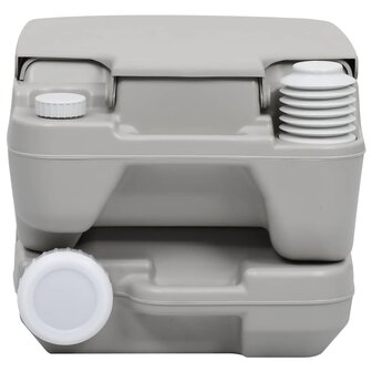 Campingtoilet en wasbak met watertank