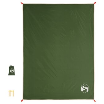 Picknickkleed met haringen 205x155 cm groen